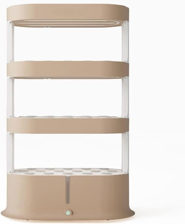 Hydroponics Tower System - 48/64 Löcher Aeroponics Grow Kit mit LED Grow Light & Fernbedienung für Indoor Aquaponics Gartenarbeit, Perfekt für Gemüse & Kräuter