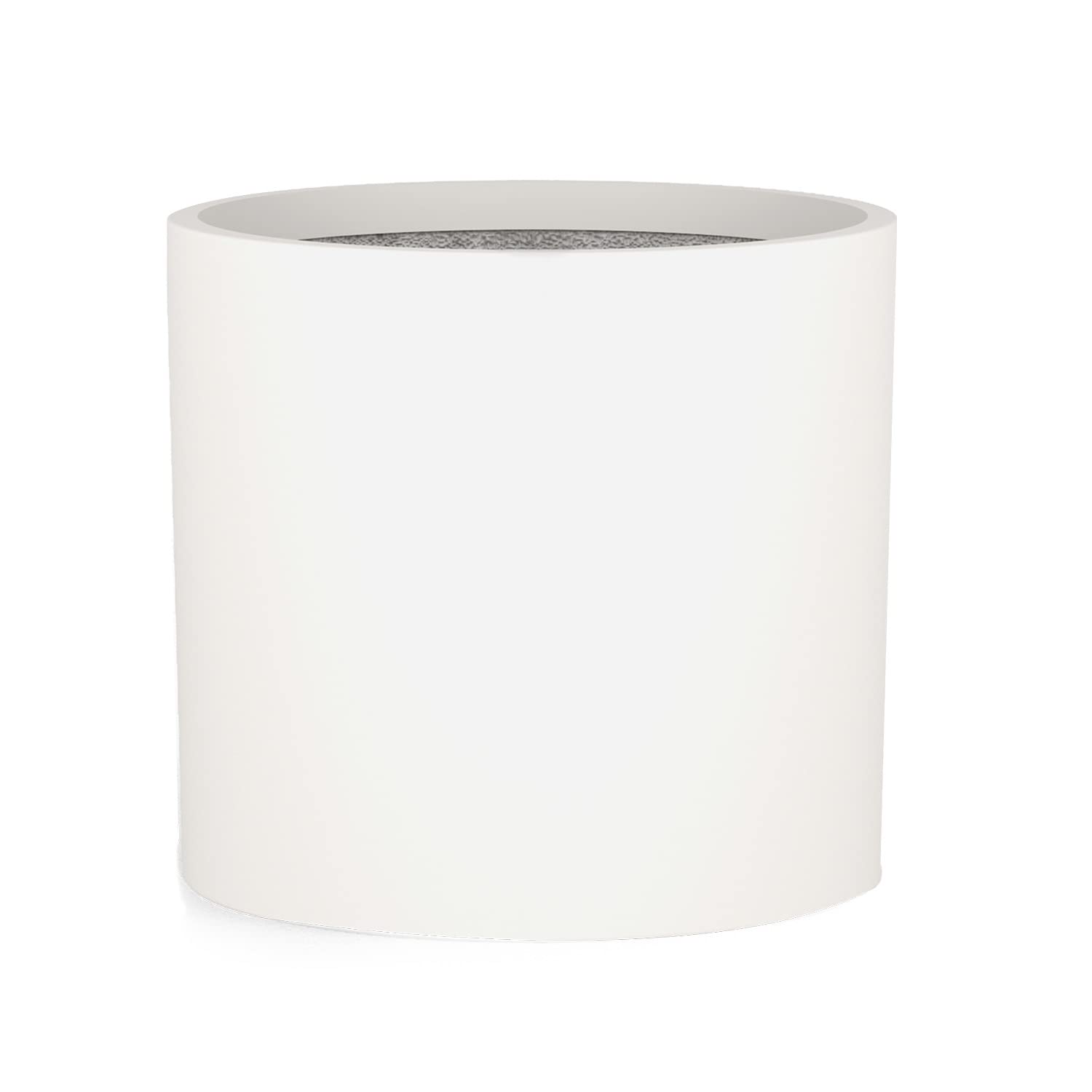 Fox&Fern Übertopf Set S/M/L - Blumentöpfe Gross inkl. Wasserabfluss - Blumentopf hoch - Übertöpfe für Zimmerpflanzen - Blumentopf 30cm Durchmesser - Pflanzentöpfe groß - Plant Pot - Blumentopf weiß