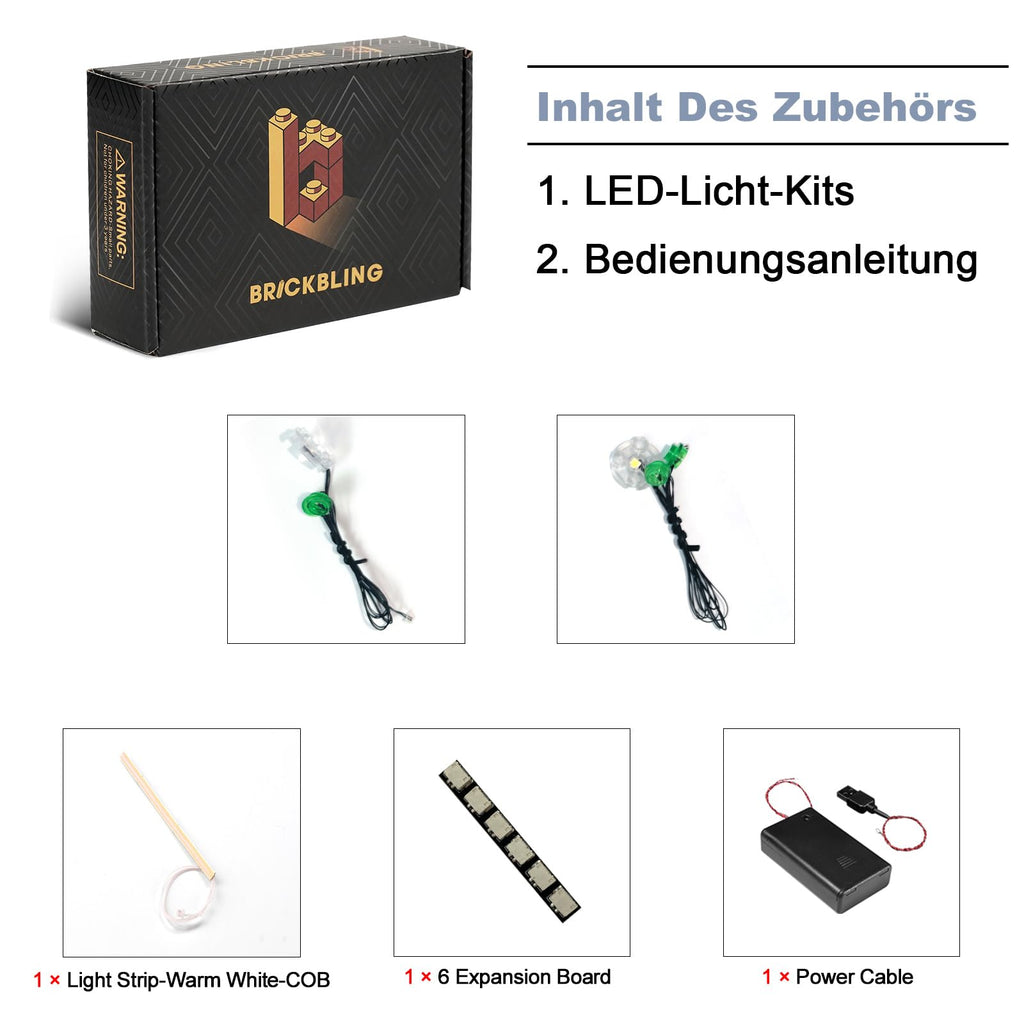 Led Licht Set Kompatibel mit Lego 10344 Lucky Bamboo Botanical Collection Set (Kein Modell), Dekorationsbeleuchtungsset Compatible with Lucky Bamboo