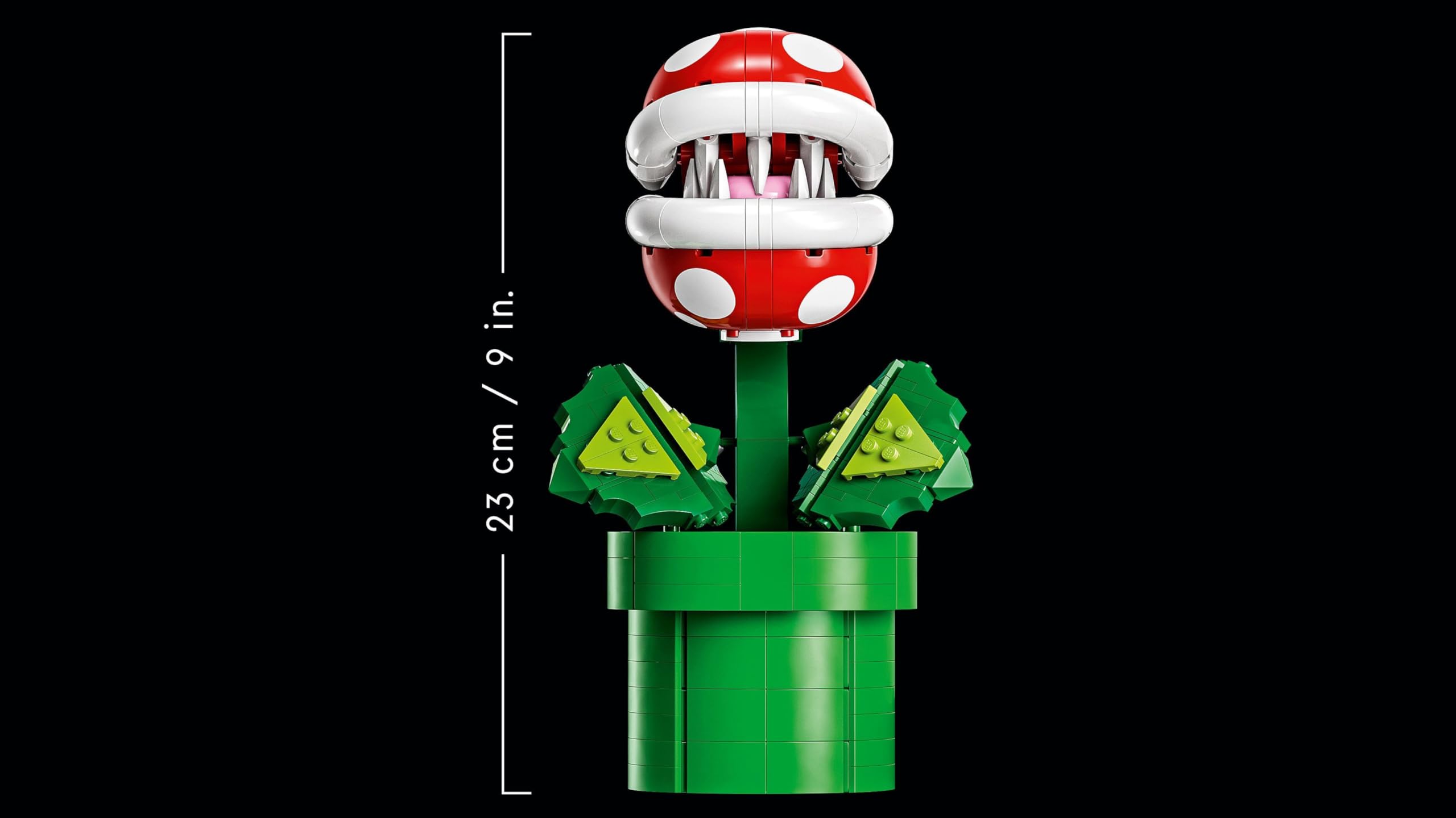 Lego 71426 Super Mario Piranha-Pflanze Set, bewegliche Figur mit Pfeife und 2 Münzelementen, Modellbausatz für Erwachsene zum Bauen, Schlafzimmer-Deko, Geschenk für Männer, Frauen und Jugendliche