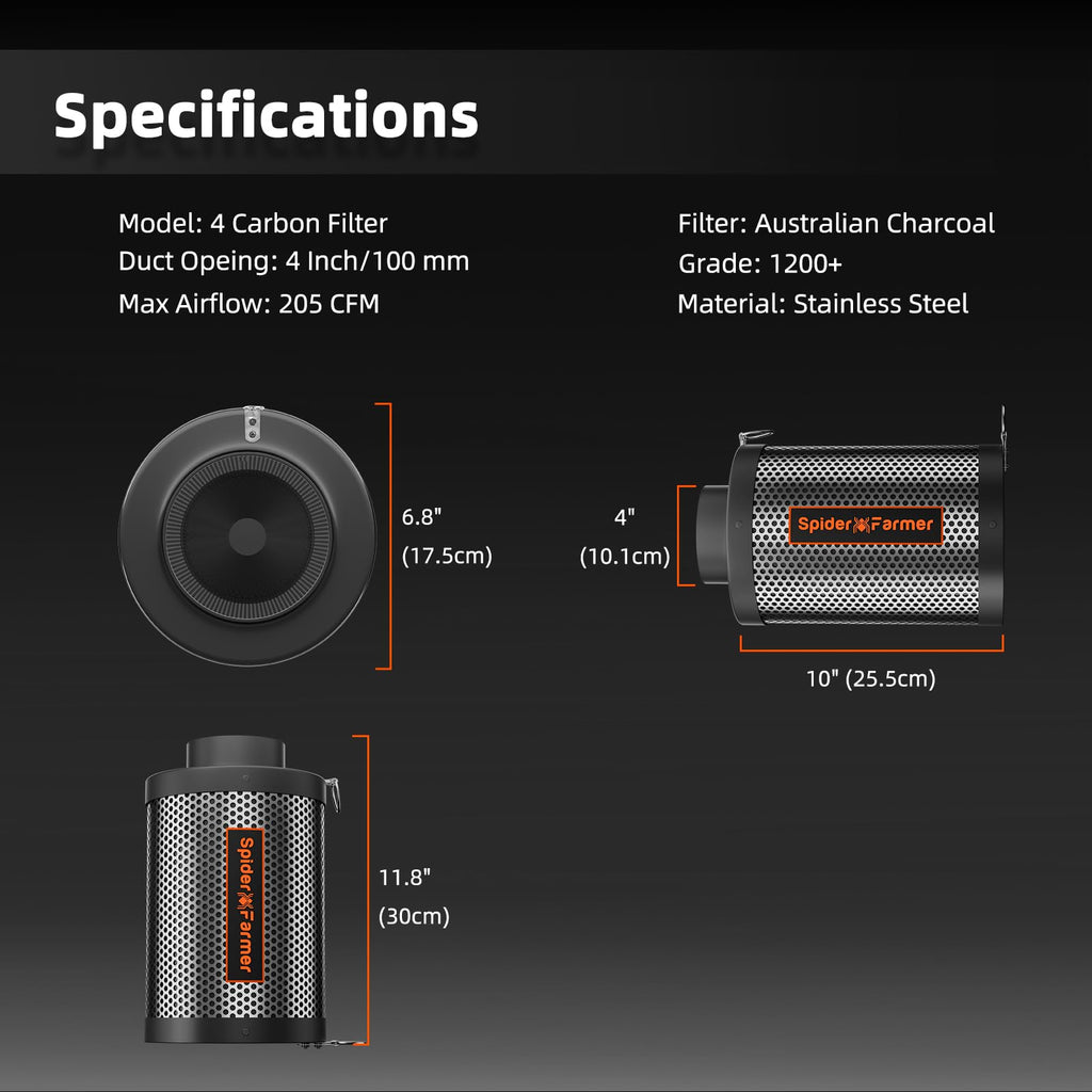 Spider Farmer SF1000 Growzelt Komplettset Grow Light Dimmbarer LED Grow Lampe Vollspektrum Samsung LM301H EVO LEDs GrowZelt Kit Komplettes 70x70x160cm Hydroponics Growing Tent Set Belüftungssystem