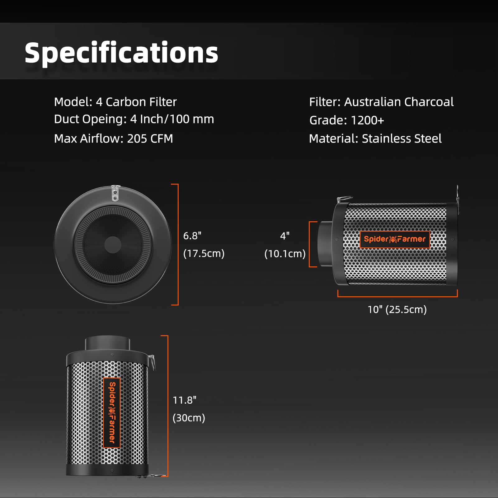 Spider Farmer SF1000 Growzelt Komplettset Grow Light Dimmbarer LED Grow Lampe Vollspektrum Samsung LM301H EVO LEDs GrowZelt Kit Komplettes 70x70x160cm Hydroponics Growing Tent Set Belüftungssystem