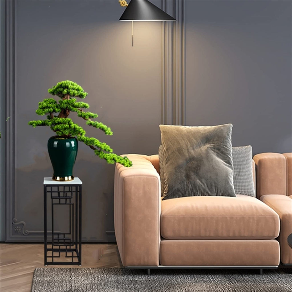 Artificial Trees Cypress Welcome Pine Bonsai Indoor Artificial Bonsai Tree with Vase Fake Plants Artificial Zen Bonsai Tree Potted Faux Pine Plants Bonsai Tree for Home Office Indoor Decor Home Decora