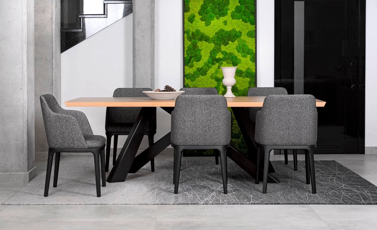 Hello Moss Moosbild - Moos Deko Für Ihr Haus - Bilderrahmen mit Kissenmoos und Cladonia - moderne Mooswand Lebend - Einzigartige Wanddeko - verschiedene Großen (Braun, 60x30cm)