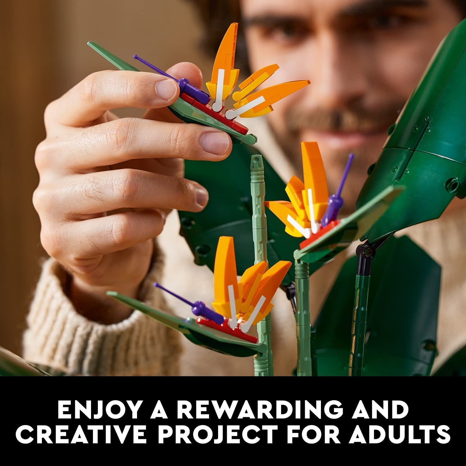 LEGO Creator Expert Bird of Paradise 10289 Erwachsene Kunstpflanzen Blumen Geschenkidee, ab 18 Jahren