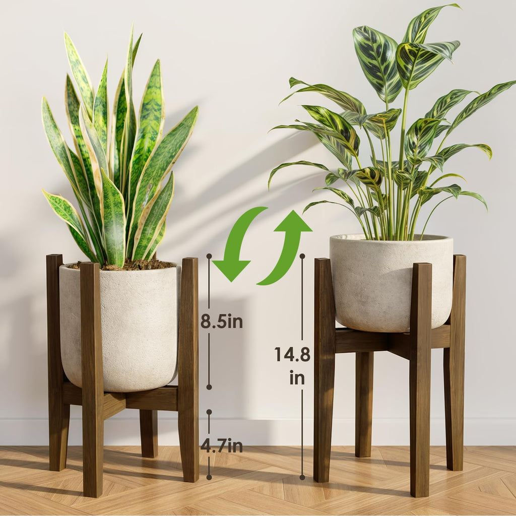 Bamworld Blumenhocker Outdoor Blumenständer Bambus Pflanzenhocker Indoor Blumentreppe Outdoor Wetterfest Blumenbank Für Draußen Blumenregal Balkon Teleskop Blumenregal Wohnzimmer