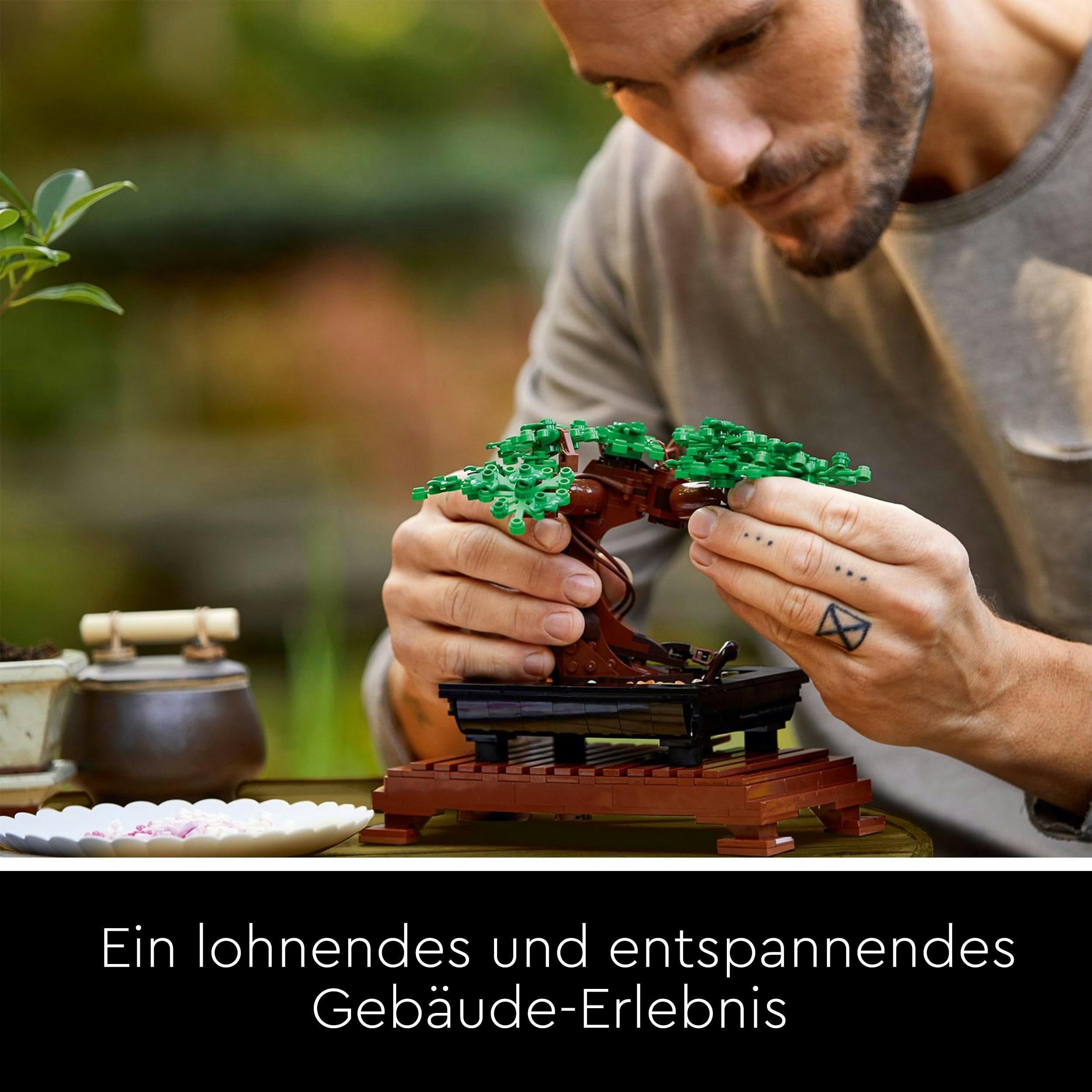 LEGO Botanischer Garten-Bundle – Enthält die Bausets Orchidee (10311) und Bonsai-Baum (10281) – Kreatives Geschenk zum Valentinstag für Frauen & Männer – Künstliche Pflanzen-Dekoration für Zuhause