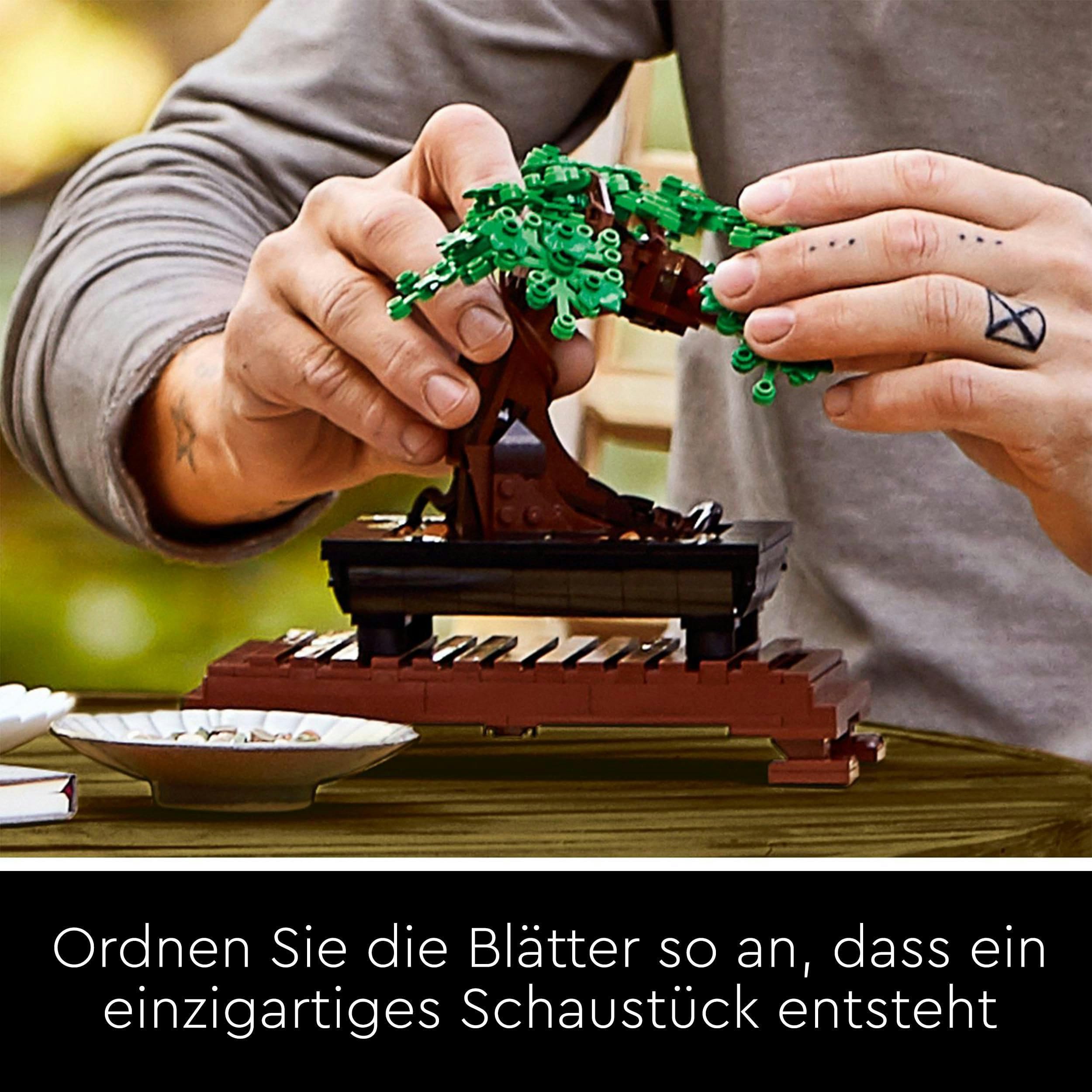 LEGO Botanischer Garten-Bundle – Enthält die Bausets Orchidee (10311) und Bonsai-Baum (10281) – Kreatives Geschenk zum Valentinstag für Frauen & Männer – Künstliche Pflanzen-Dekoration für Zuhause