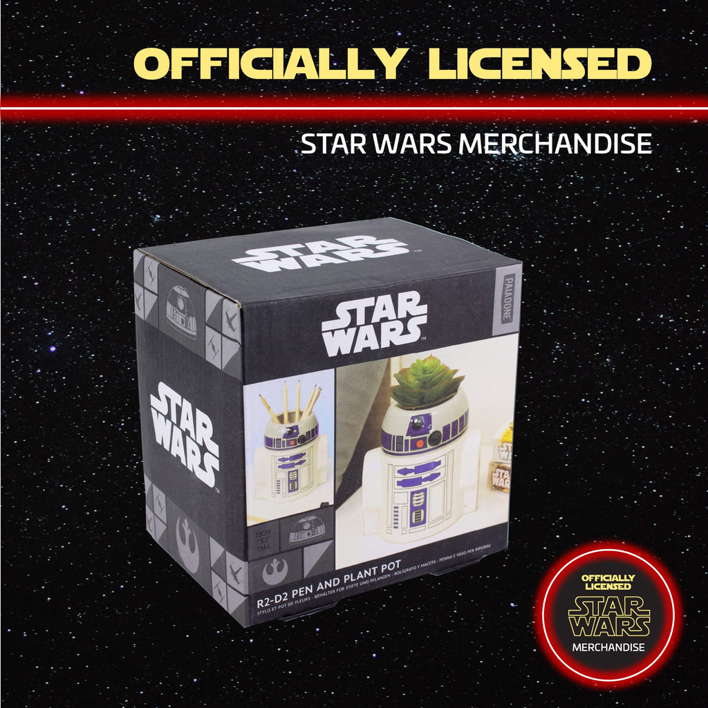 Star Wars Paladone R2D2 Pflanztopf - Offiziell lizenziert, Keramik-Pflanzer oder Stiftehalter, Deko für Home Office, Geschenk Fans