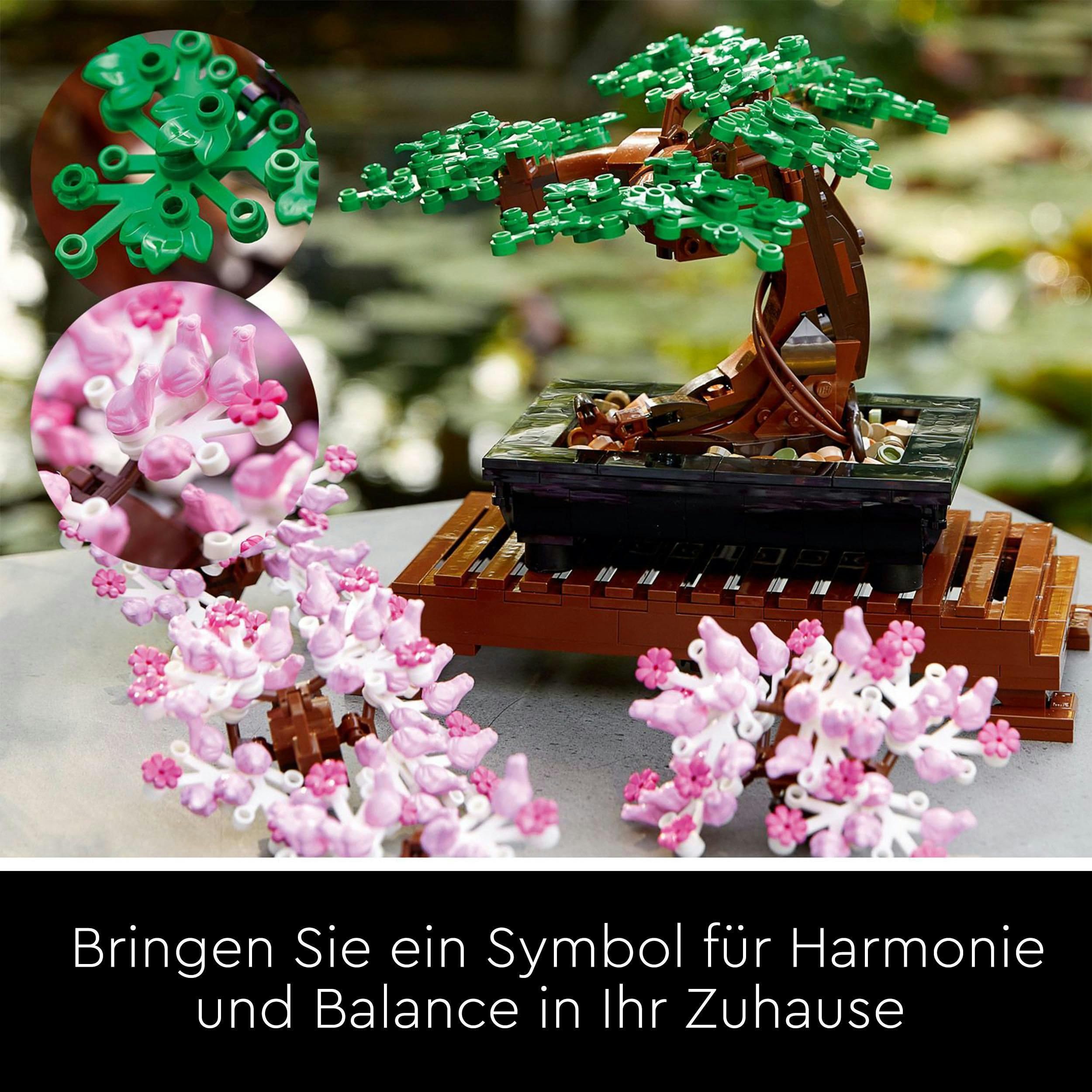 LEGO Botanischer Garten-Bundle – Enthält die Bausets Orchidee (10311) und Bonsai-Baum (10281) – Kreatives Geschenk zum Valentinstag für Frauen & Männer – Künstliche Pflanzen-Dekoration für Zuhause